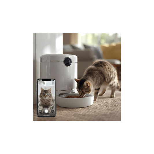 Pet Food Dispenser Bowl with Camera
